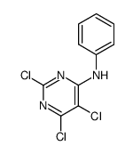 2,5,6-trichloro-4-phenylaminopyrimidine结构式