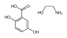2-aminoethanol,2,5-dihydroxybenzoic acid Structure