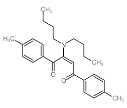 2-Butene-1,4-dione,2-(dibutylamino)-1,4-bis(4-methylphenyl)-结构式