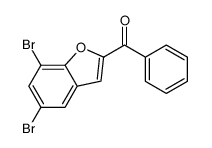 (5,7-DIBROMO-1-BENZOFURAN-2-YL)(PHENYL)METHANONE结构式