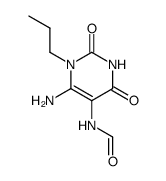 6-amino-5-formamido-1-n-propyl-2,4-(1H,3H)-pyrimidinedione Structure
