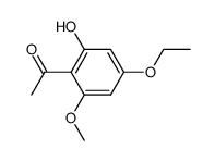 1-(4-ethoxy-2-hydroxy-6-methoxy-phenyl)-ethanone结构式
