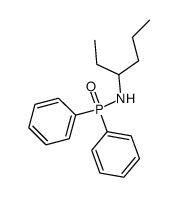 N-(hexan-3-yl)-P,P-diphenylphosphinic amide结构式