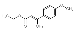 (E)-3-(4-甲氧基-苯基)-2-丁烯酸乙酯结构式