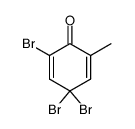 4,4,6-tribromo-2-methylcyclohexa-2,5-dienone结构式