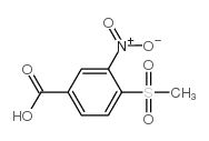 4-甲烷磺酰基-3-硝基-苯甲酸结构式