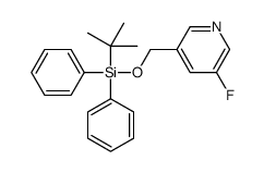 tert-butyl-[(5-fluoropyridin-3-yl)methoxy]-diphenylsilane Structure