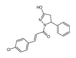 1-[3-(4-chlorophenyl)prop-2-enoyl]-5-phenylpyrazolidin-3-one结构式