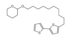 2-[10-(5-thiophen-2-ylthiophen-2-yl)decoxy]oxane Structure