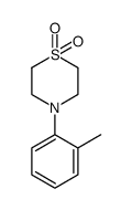 4-(2-methylphenyl)-thiomorpholine 1,1-dioxide结构式