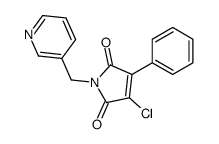 3-chloro-4-phenyl-1-(pyridin-3-ylmethyl)pyrrole-2,5-dione Structure