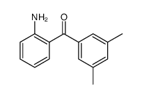 (2-氨基苯基)(3,5-二甲基苯基)甲酮结构式