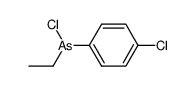 (p-chlorophenyl)ethylarsinous chloride结构式