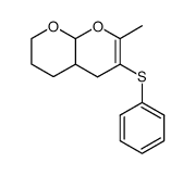 3,4-dihydro-6-methyl-5-(phenylthio)-2H-tetrahydropyrano[2,3-b]pyran Structure