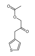 (2-oxo-3-thiophen-3-ylpropyl) acetate Structure