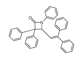 4-(2,2-diphenylethenyl)-1,3,3-triphenylazetidin-2-one结构式