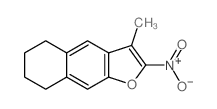 2-Nitro-3-methyl-5,6,7,8-tetrahydronaphtho(2,3-b)furan Structure