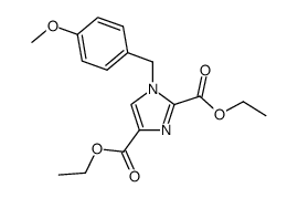 diethyl 1-(4-methoxybenzyl)-1H-imidazole-2,4-dicarboxylate结构式