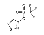 1,2,5-thiadiazol-3-yl trifluoromethanesulfonate结构式