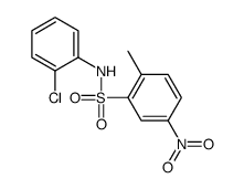 N-(2-chlorophenyl)-2-methyl-5-nitrobenzenesulfonamide Structure