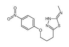 N-methyl-5-[3-(4-nitrophenoxy)propyl]-1,3,4-thiadiazol-2-amine结构式
