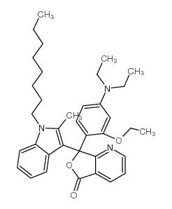 7-[4-(二乙基氨基)-2-乙氧基苯基]-7-(2-甲基-1-辛基-1H-吲哚-3-基)呋喃并[3,4-b]吡啶-5(7H)-酮结构式