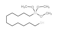 11-巯基十一烷基三甲氧基硅烷结构式