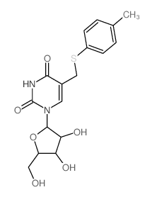 Uridine, 5-[[(4-methylphenyl)thio]methyl]-(9CI)结构式