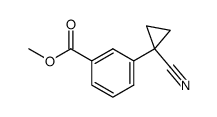 methyl 3-(1-cyanocyclopropyl)benzoate结构式