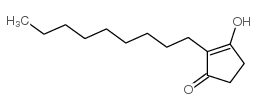 3-羟基-2-壬基盐酸环戊醇乙胺酯-2-烯酮结构式