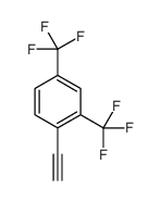 1-ethynyl-2,4-bis(trifluoromethyl)benzene结构式