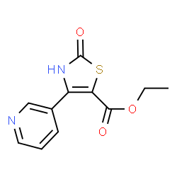 2-OXO-4-PYRIDIN-3-YL-2,3-DIHYDRO-THIAZOLE-5-CARBOXYLIC ACID ETHYL ESTER Structure
