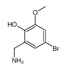 5-溴-2-羟基-3-甲氧基苄胺结构式