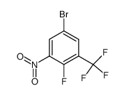 5-bromo-2-fluoro-1-nitro-3-trifluoromethyl-benzene结构式