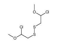 1-chloro-2-[(2-chloro-2-methoxyethyl)disulfanyl]-1-methoxyethane结构式