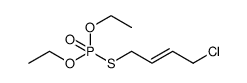 Phosphorothioic acid, S-(4-chloro-2-buten-1-yl) O,O-diethyl ester结构式