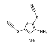(3,4-diamino-5-thiocyanatothiophen-2-yl) thiocyanate结构式