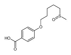 4-(5-methylsulfinylpentoxy)benzoic acid Structure