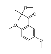 1-(2,5-dimethoxyphenyl)-2-methoxy-2-methylpropan-1-one结构式