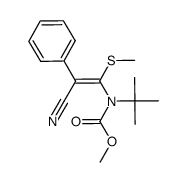 methyl N-tert-butyl N-((2-cyano 1-methylthio 2-phenyl) vinyl) carbamate (Z)结构式