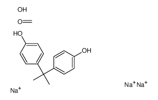 trisodium; formaldehyde; 4-[1-(4-hydroxyphenyl)-1-methyl-ethyl]phenol; sulfurous acid structure