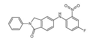5-(4-fluoro-2-nitrophenylamino)-2-phenyl-2,3-dihydroisoindol-1-one结构式