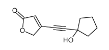 3-[2-(1-hydroxycyclopentyl)ethynyl]-2H-furan-5-one结构式