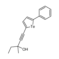 3-methyl-1-(5-phenyltellurophen-2-yl)pent-1-yn-3-ol结构式