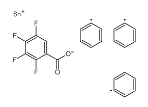 triphenylstannyl 2,3,4,5-tetrafluorobenzoate Structure
