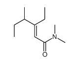 3-ethyl-N,N,4-trimethylhex-2-enamide结构式