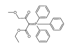 ethyl 4-methoxy-3-oxo-2-triphenylphosphoranylidenebutanoate Structure