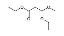 ethyl 3-ethoxy-3-methoxypropanoate Structure
