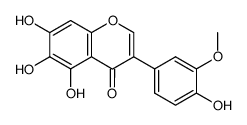 5,6,7,4'-tetrahydroxy-3'-methoxyisoflavone Structure