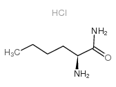 L-正亮氨酰胺盐酸盐结构式